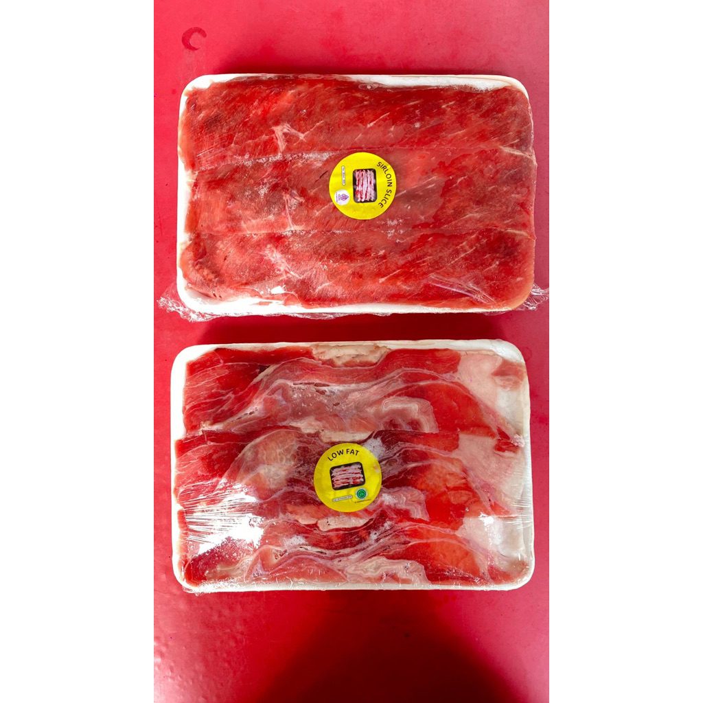 Beef Slice Sirloin / Beef Slice Sirloin 500 Gram / Daging Has / Beef / Daging Slice / Beef Slice