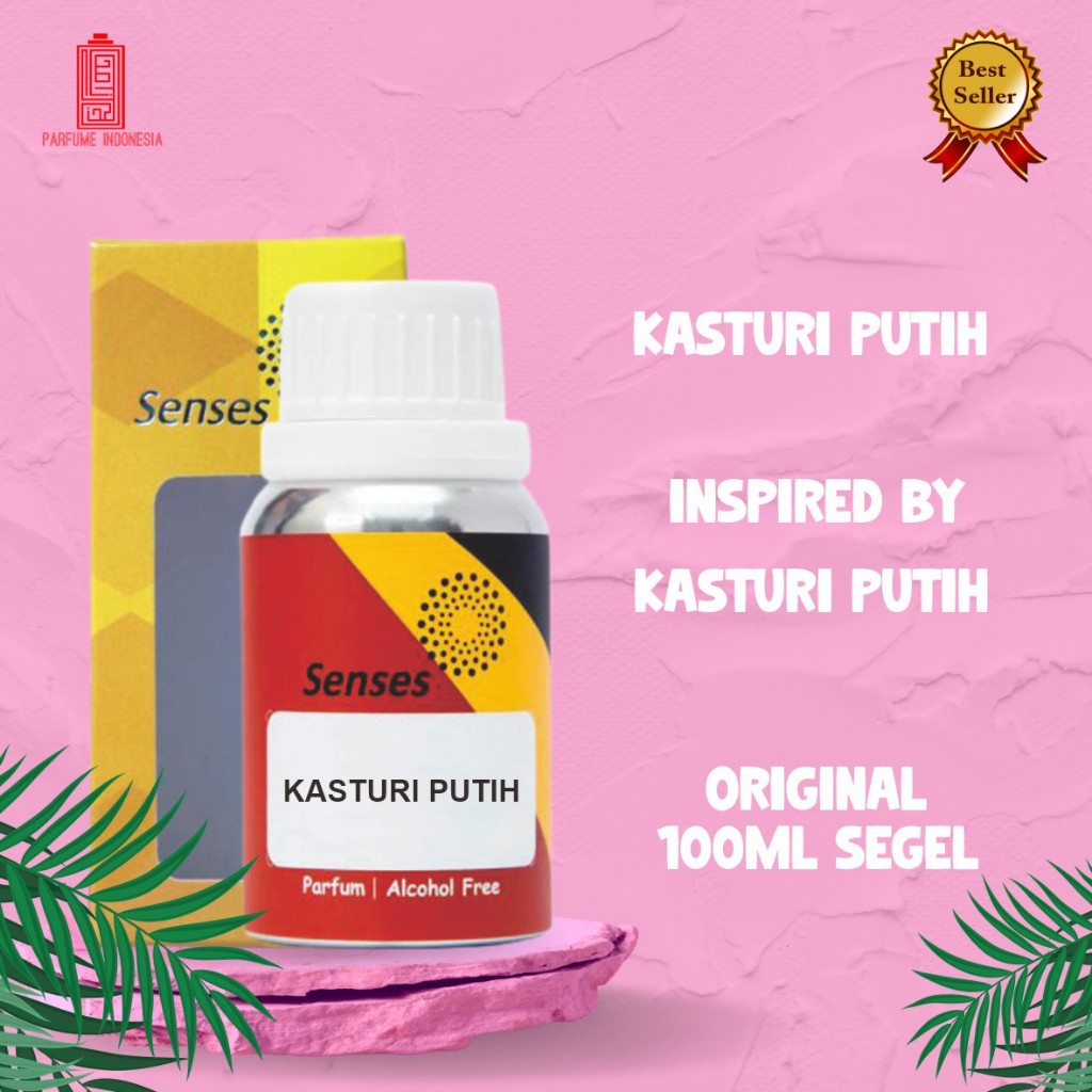 bibit parfum murni KASTURI PUTIH SENSES 100ML SEGEL
