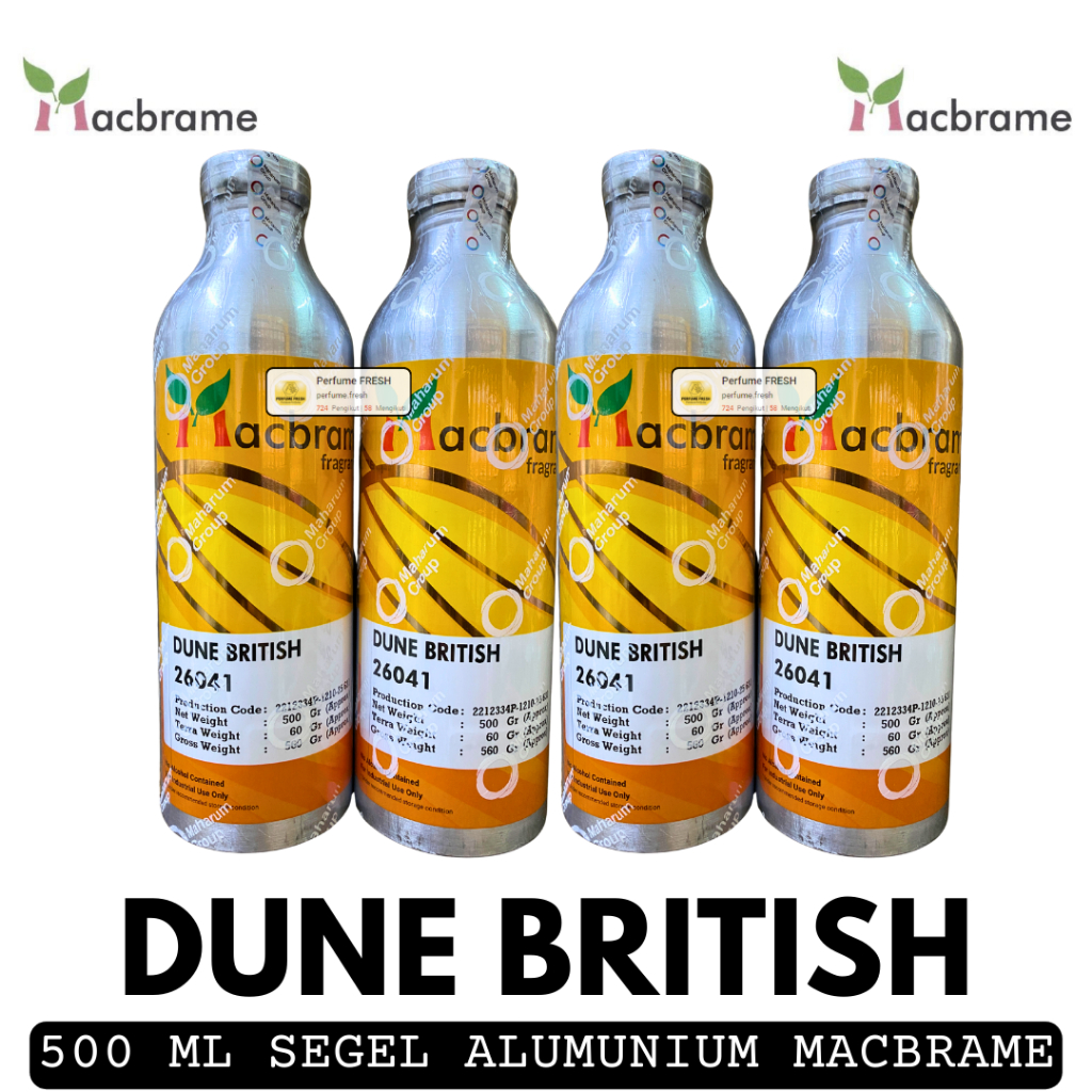 DUNE BRITISH 500 ML SEGEL Alumunium Bibit Parfum MACBRAME Dunhil London