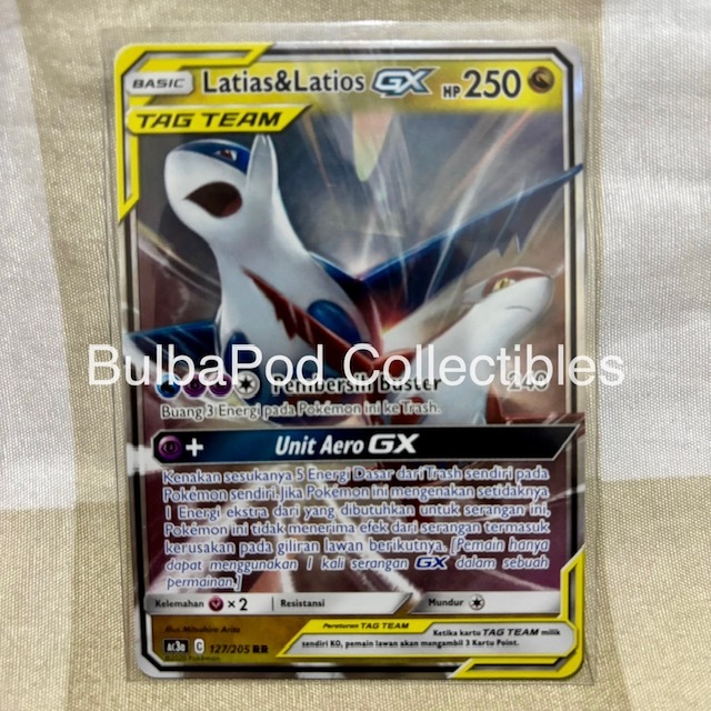 Pokemon TCG Indonesian Latias & Latios GX AC3a 127/205 RR Koleksi TAG TEAM A