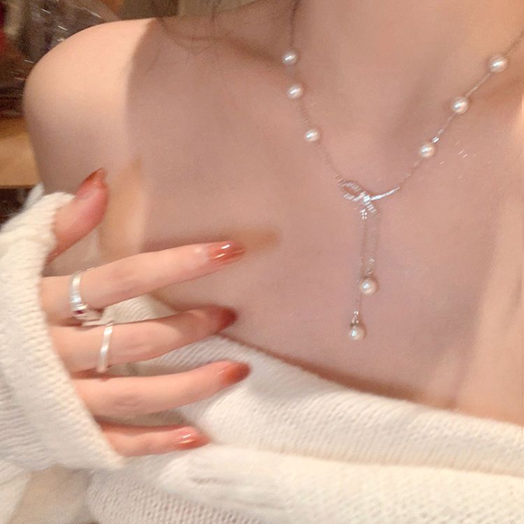 Kalung Mutiara Elegan - Aksesoris Korea Simple untuk Wanita