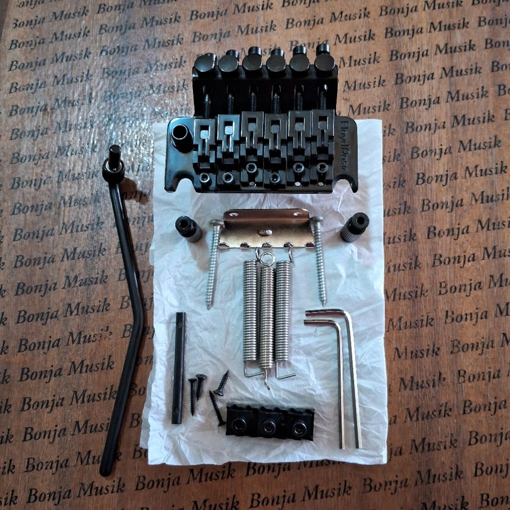 Original Floydrose FRTO 1000 Locking Tremolo R43 Black Tremolo floydrose 6 String