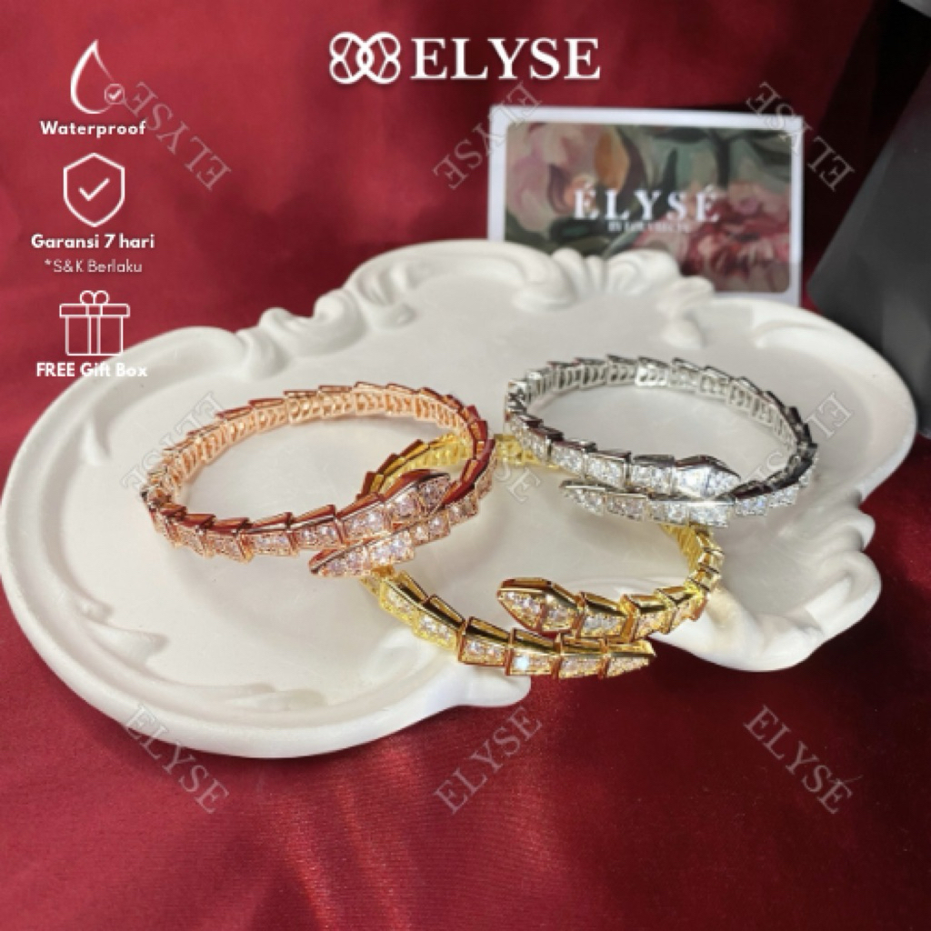 ELYSÉ | Serpent - Gelang Ular Besar Flexible Lentur elastis