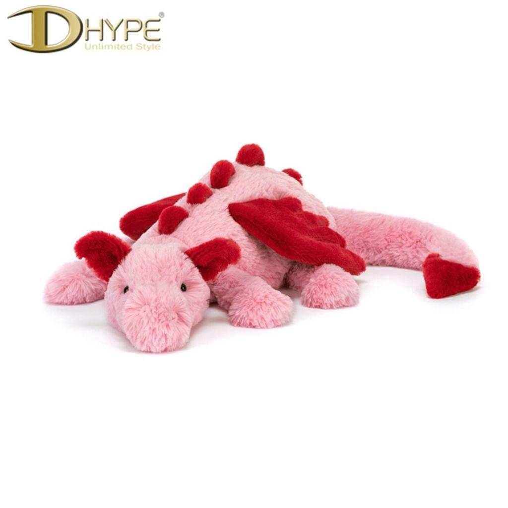 JELLYCAT LARGE HEART DRAGON DOLL 51CM 100% ORIGINAL