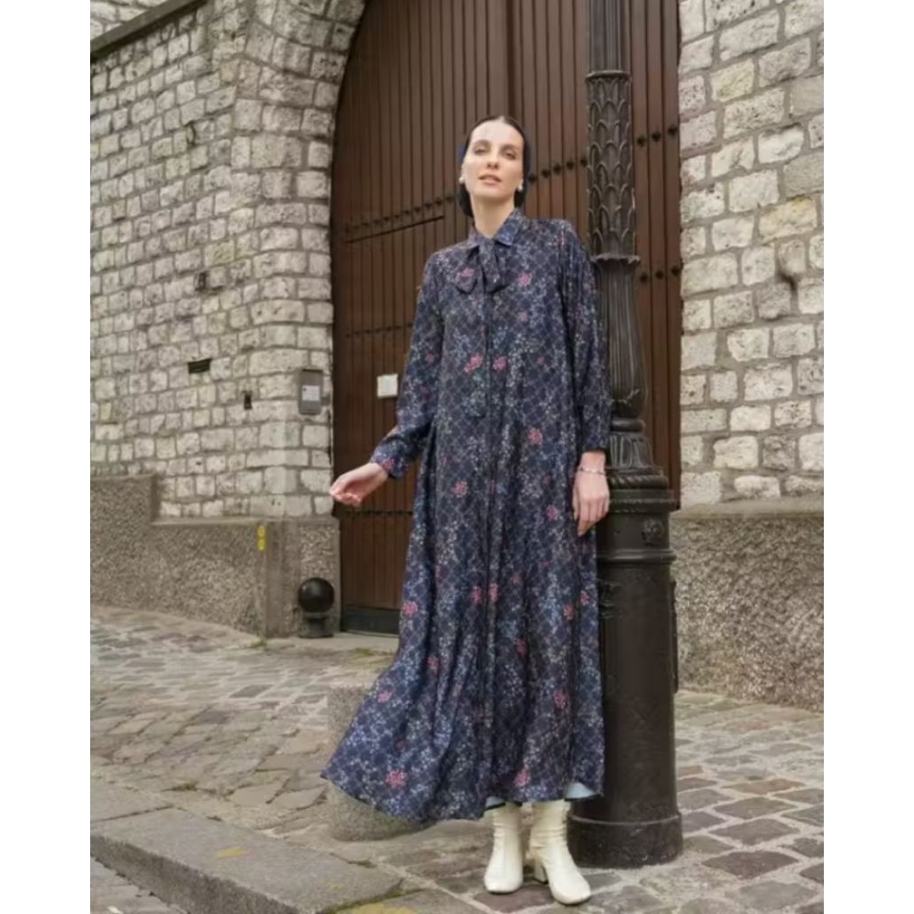 HeavenLights Sale- Roza Dress Navy  HeavenLights Size M