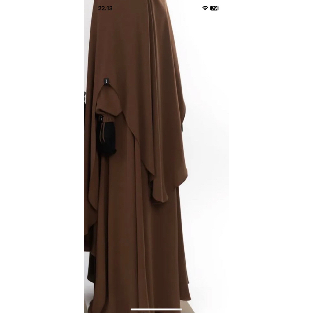 abaya zaysaku warna caramel size L