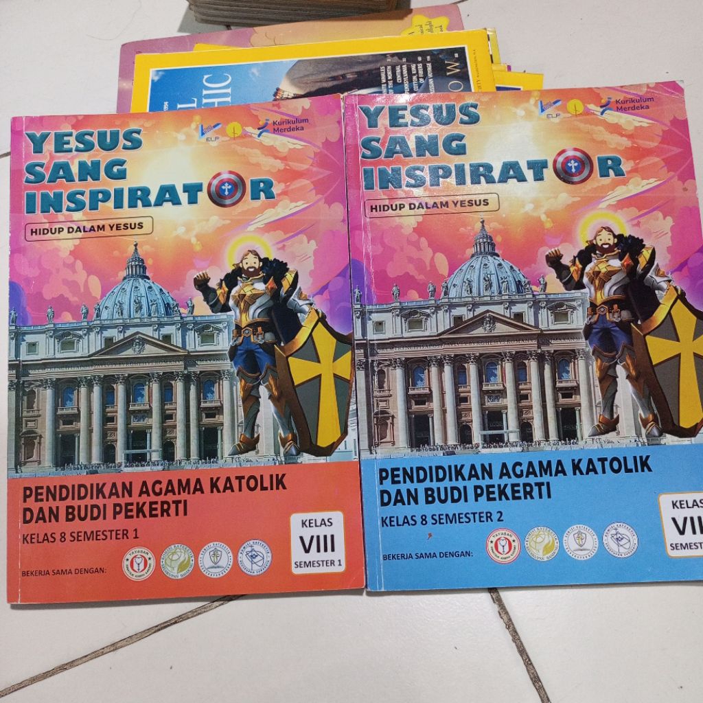 Buku Bekas Pendidikan Agama Katolik dan Budi Pekerti, Yesus Sang Inspirator Semester 1, 2 8a, 8b. SM
