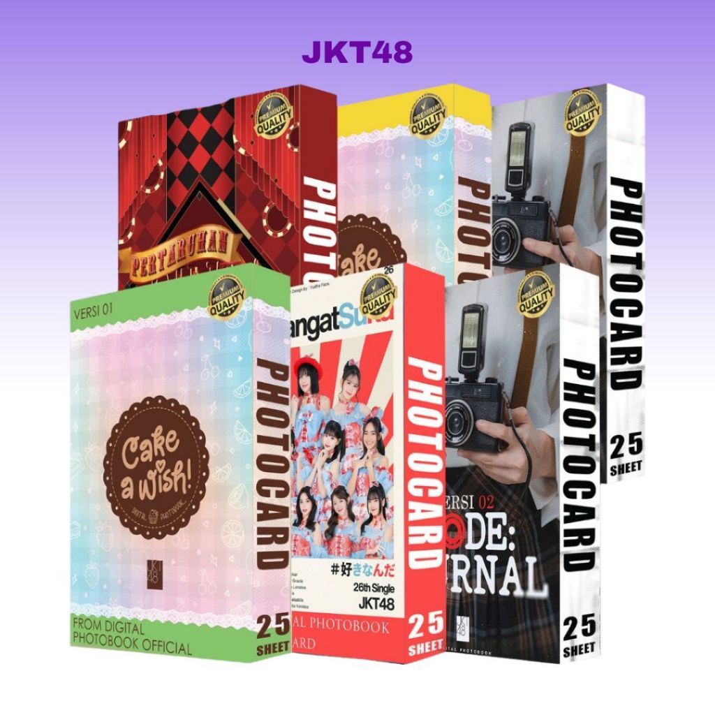 PHOTOCARD JKT48 CAKE A WISH CODE JOURNAL PERTARUHAN CINTA PREMIUM GLOSSY