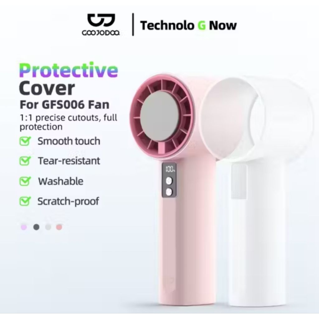 CASE Silicone Dan STICKER untuk Kipas mini GOJOD0QQ GFS006 dan GFS001 Ori 100%- High-speed kipas Ang