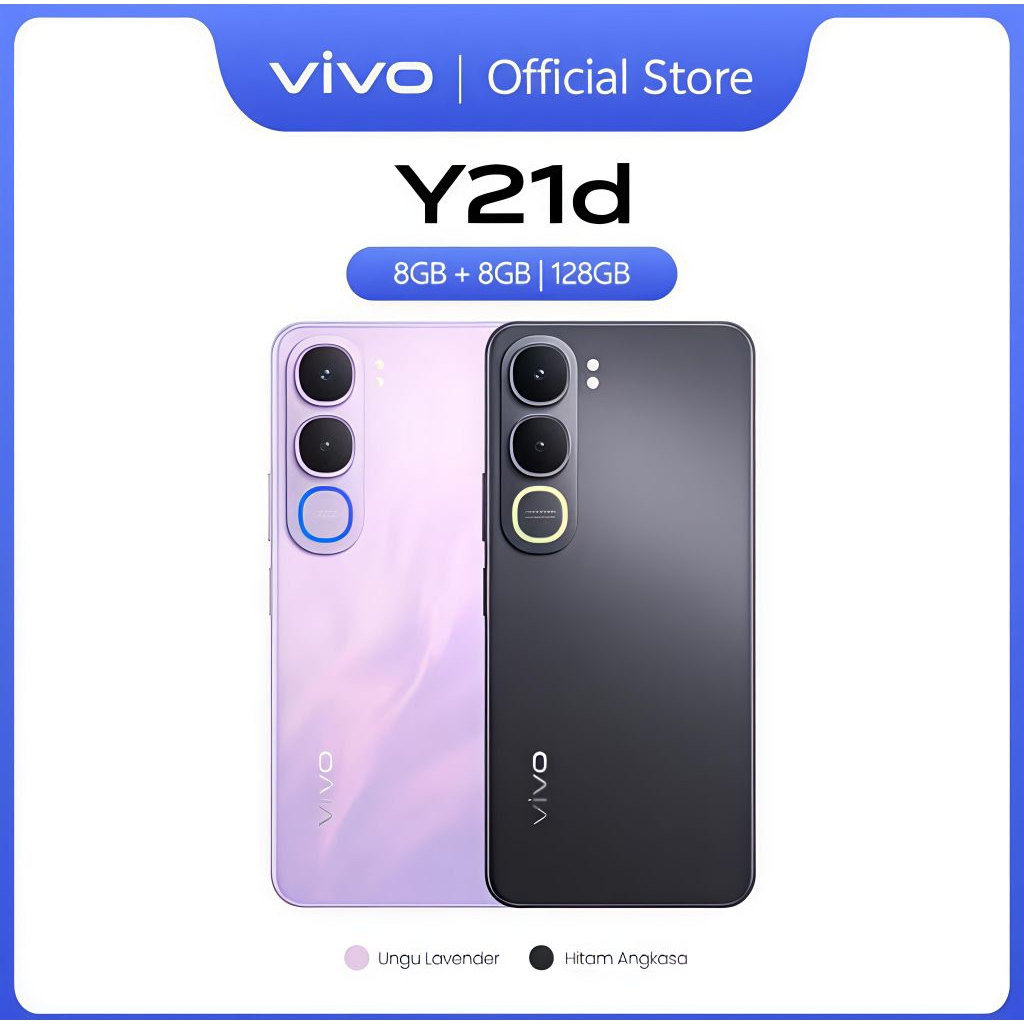 VIVO Y21D RAM 8/128, 12/128, 16/128 GB GARANSI RESMI VIVO