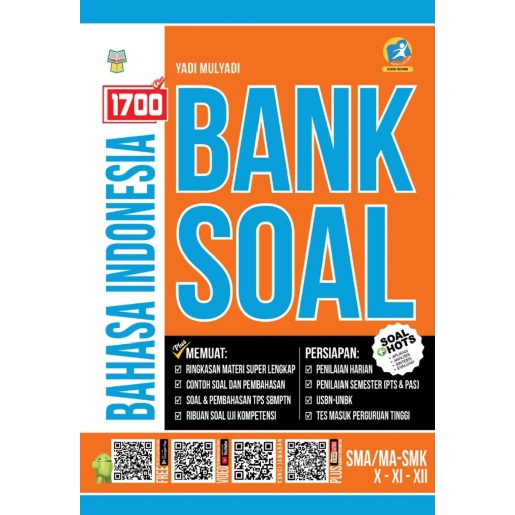 [ PROMO CUCI GUDANG ] Buku 1700 Plus Bank Soal Bahasa Indonesia SMA MA Kelas X XI XII | Lengkap Ribu