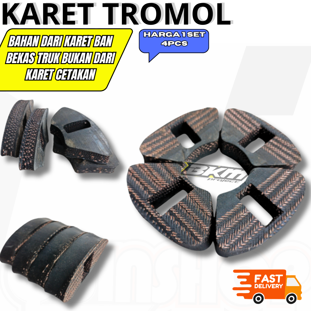 Karet Tromol Jupiter Z, Mx, Vega, Rx king, Vixion – Terbuat dari Karet Bekas Ban Truk & Loader Super