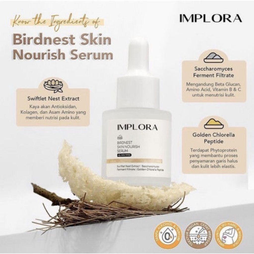 implora bird nest skin nourish serum 20ml