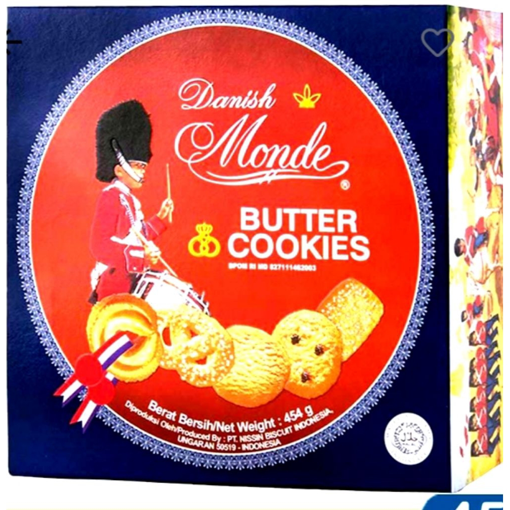 Monde butter cockies Kemasan Besar 454gr, Rasa Butter Cookies Legendaris, Bahan Pilihan