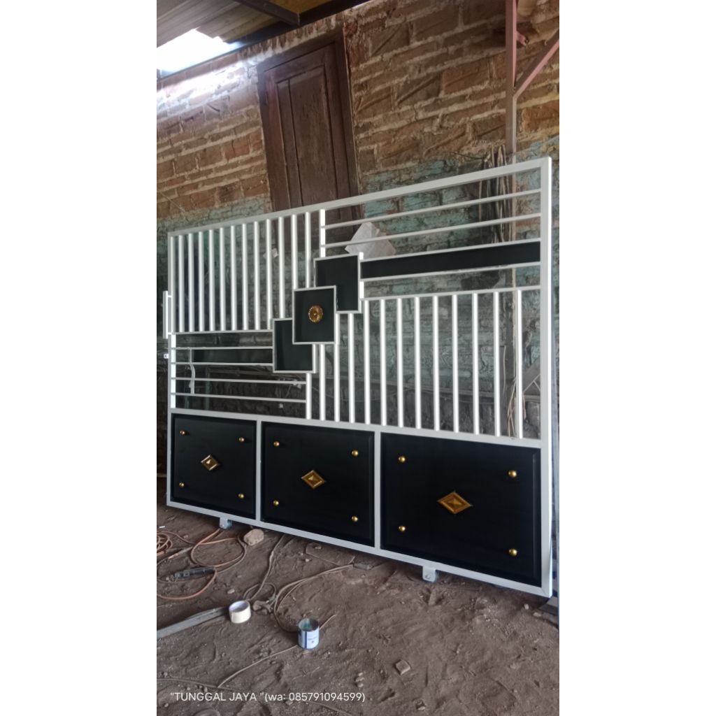 pagar minimalis /pintu besi minimalis modern harga murah