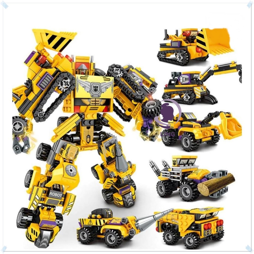 Sembo block 6 in 1 doomsday Rescue - robot - 720963-720968