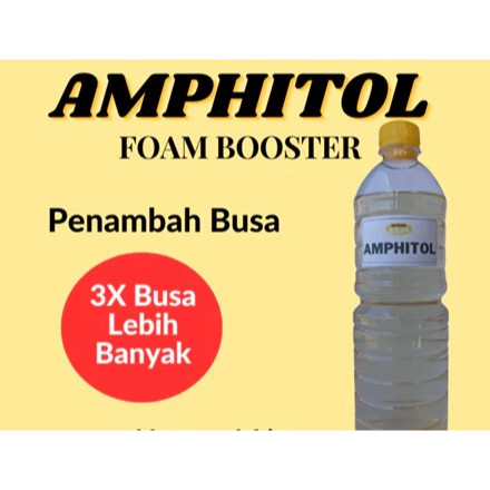 AMPHITOL 100 ML AMPITOL FOAM BOOSTER PENAMBAH BUSA DAN KEKENTALAN SABUN DETERGEN CAIR KEMASAN SEGEL