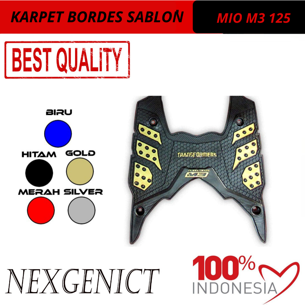 Karpet Motor Mio M3 125 Karpet Bordes Sablon Mio M3 125