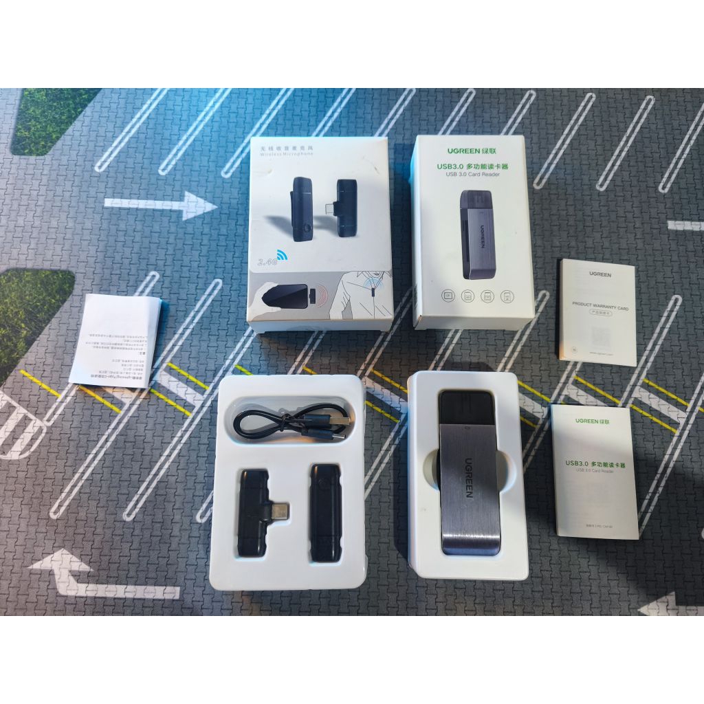 Card Reader Ugreen set, Wireless Microphone