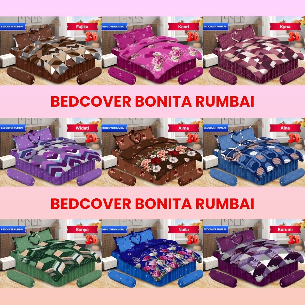 BED COVER / BEDCOVER BONITA RUMBAI