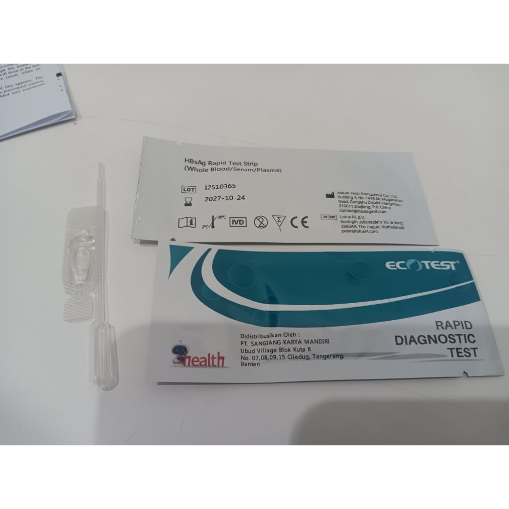 RAPIT TEST HBSAG STRIP MERK ECOTEST