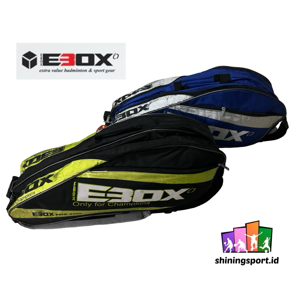 Tas Raket Badminton Ebox 2R Power Series Ransel Thermal Bag Anti Bacterial Bahan Super Tebal BT6-404