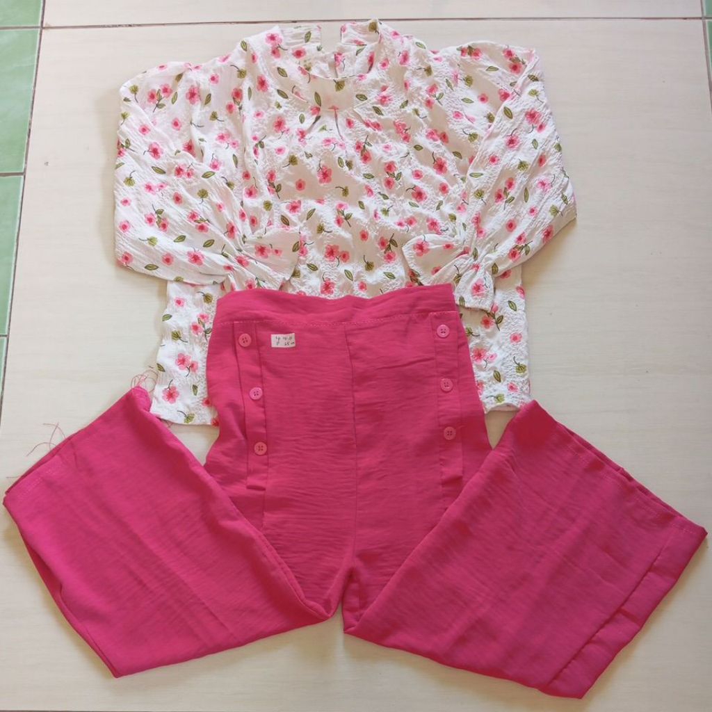 PL One set anak celana kulot