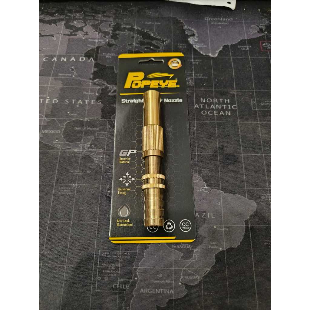 POPAYE Semprotan Selang Air Lurus Putar KUNING / Nozel Putar Kuning