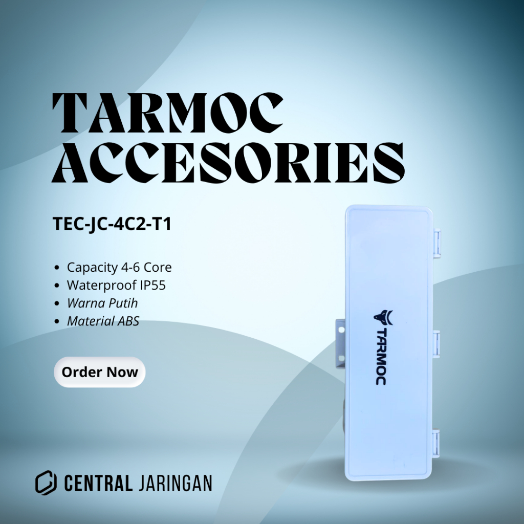 Tarmoc TEC-JC-4C2-T1 | Mini Joint Closure  4/6 Core Putih | 4/6 Core White