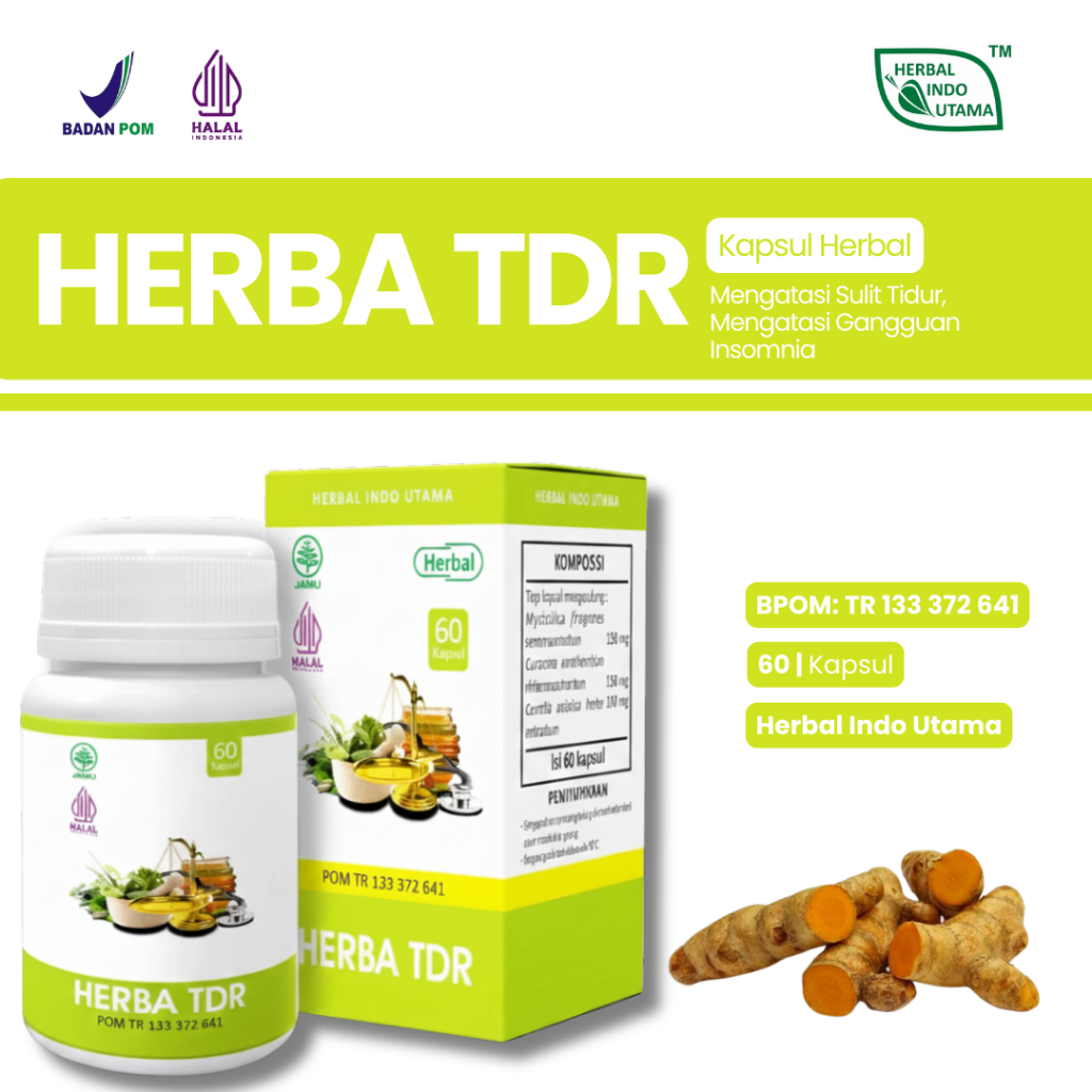 Kapsul HERBA TDR | Obat insomnia