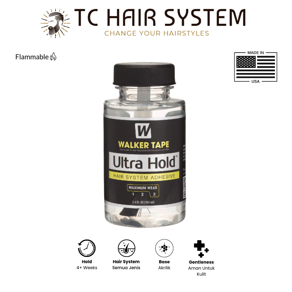 Lem Toupee Walker Tape Ultra Hold Lem Wig 101 ml Lem Rambut Palsu THS