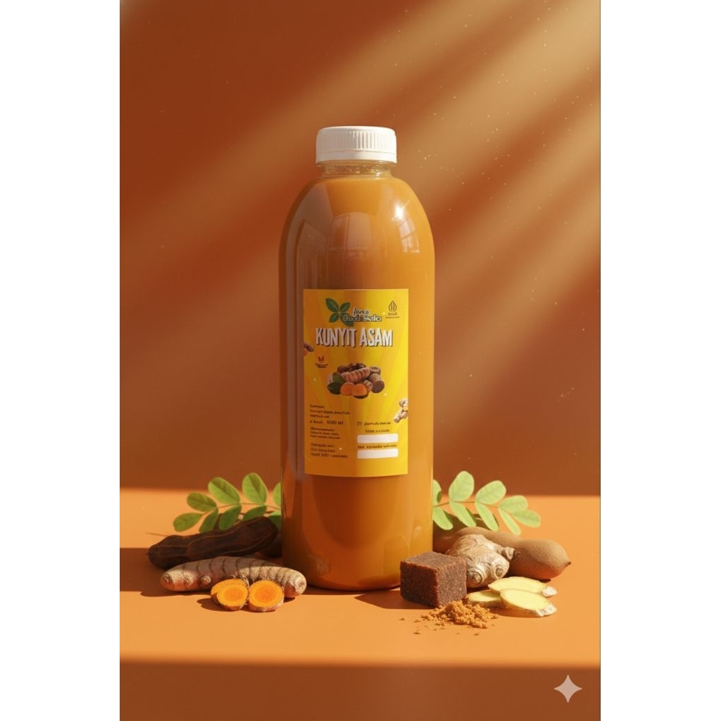 Jamu Kunyit Asam 1Liter