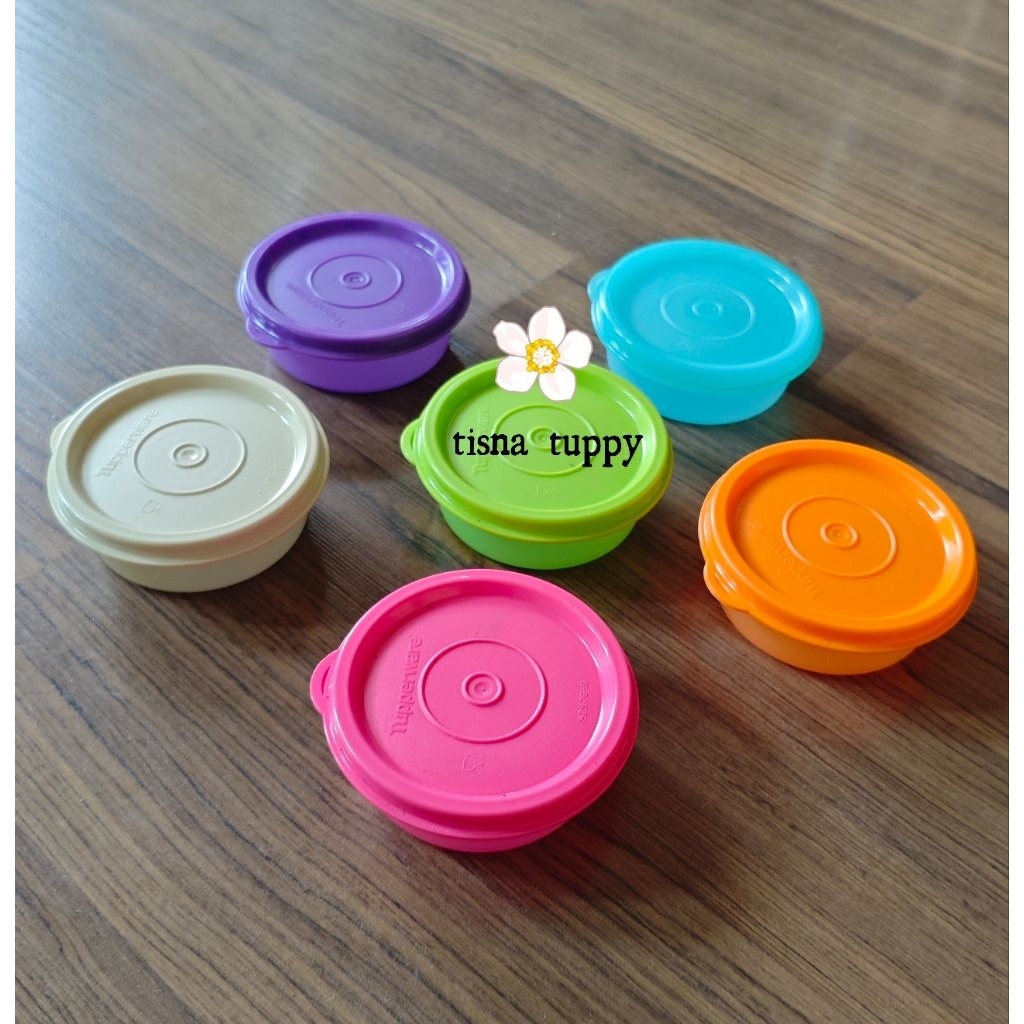 Small round mini container 80 ml ukuran mini Tupperware