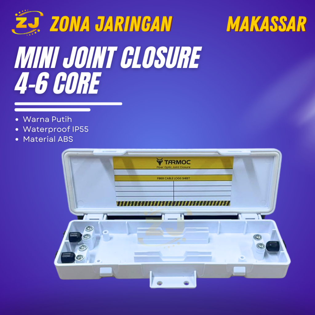 Tarmoc TEC-JC-4C2-T1 | Mini Joint Closure  4/6 Core Putih | 4/6 Core White