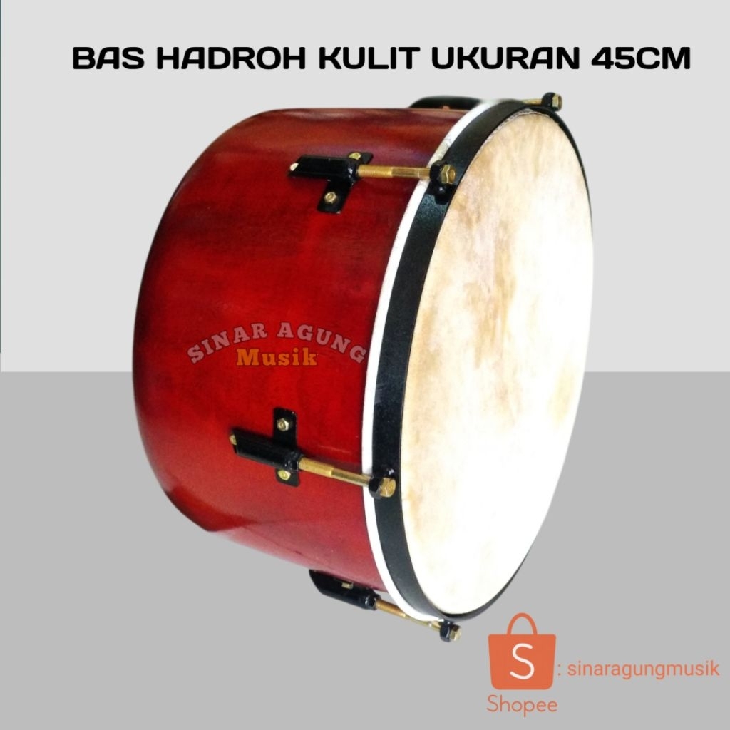 Bas hadroh kulit|bas hadroh kulit ukuran 45cm|bas dung|bas kotek