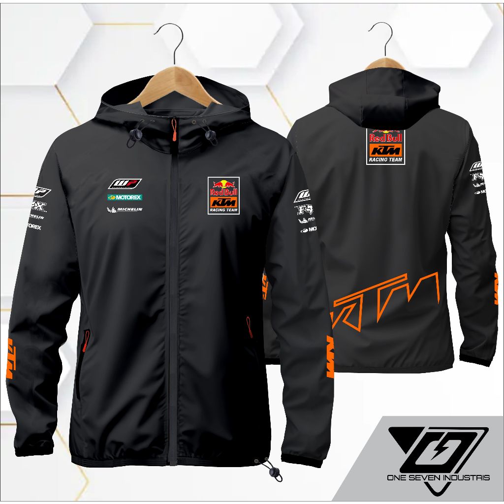 JAKET KTM TERBARU JAKET PARASUT JAKET WINDBREKER JAKET WATERPFROOP ONE SEVEN