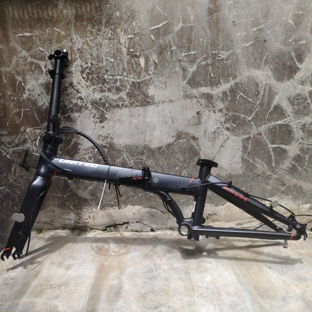 Frame Sepeda Lipat United Mirone Pro - Hitam