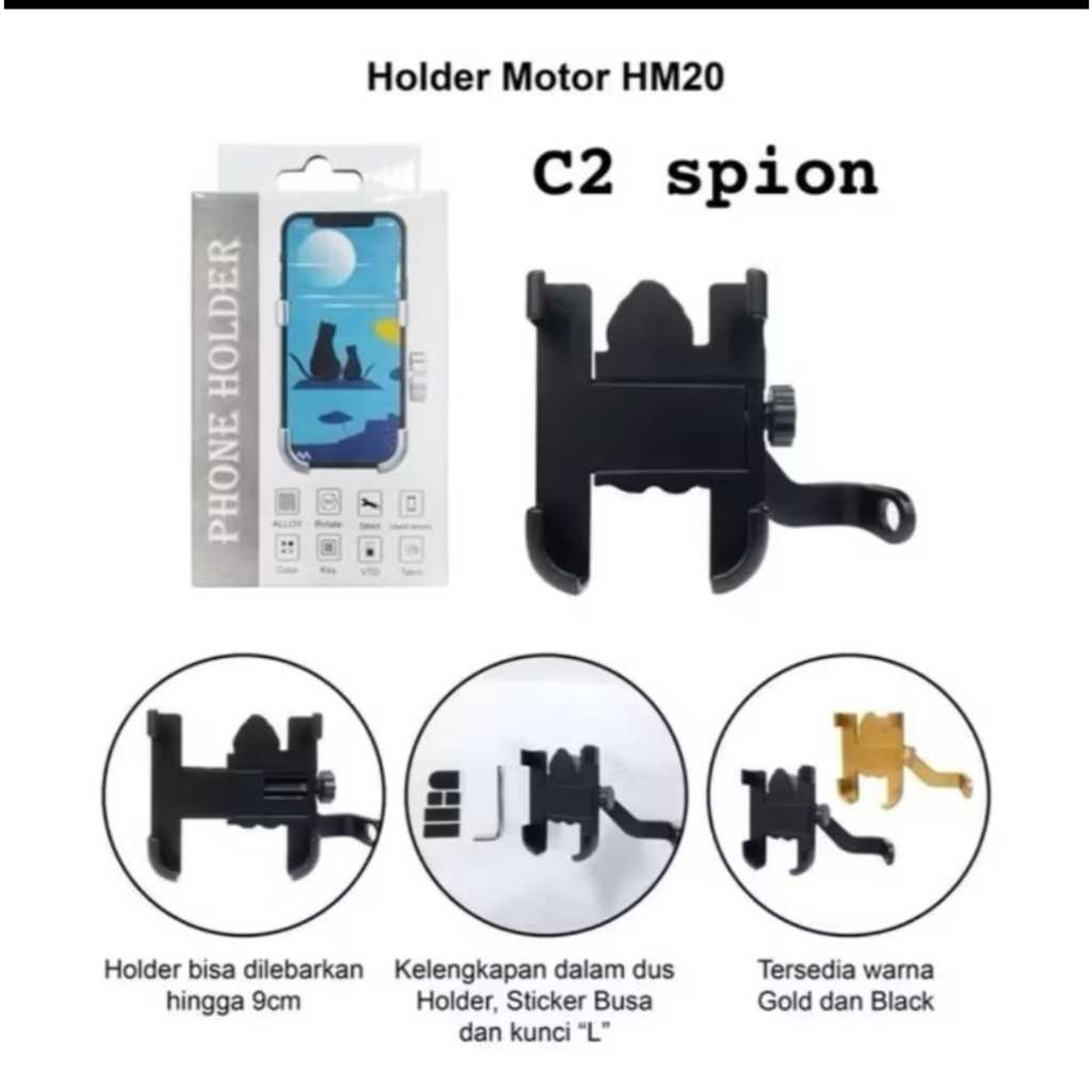 PHONE HOLDER MOTOR SPION BESI