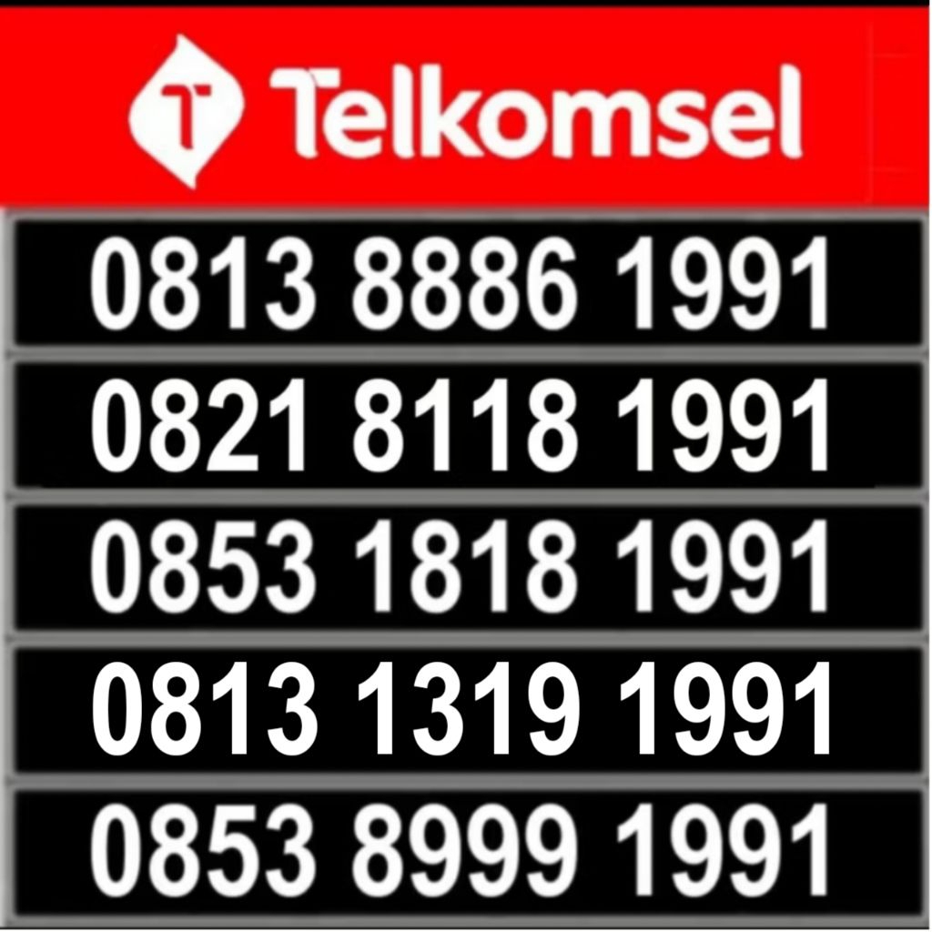 kartu perdana simpati cantik 4g telkomsel seri tahun lahir murah 1991
