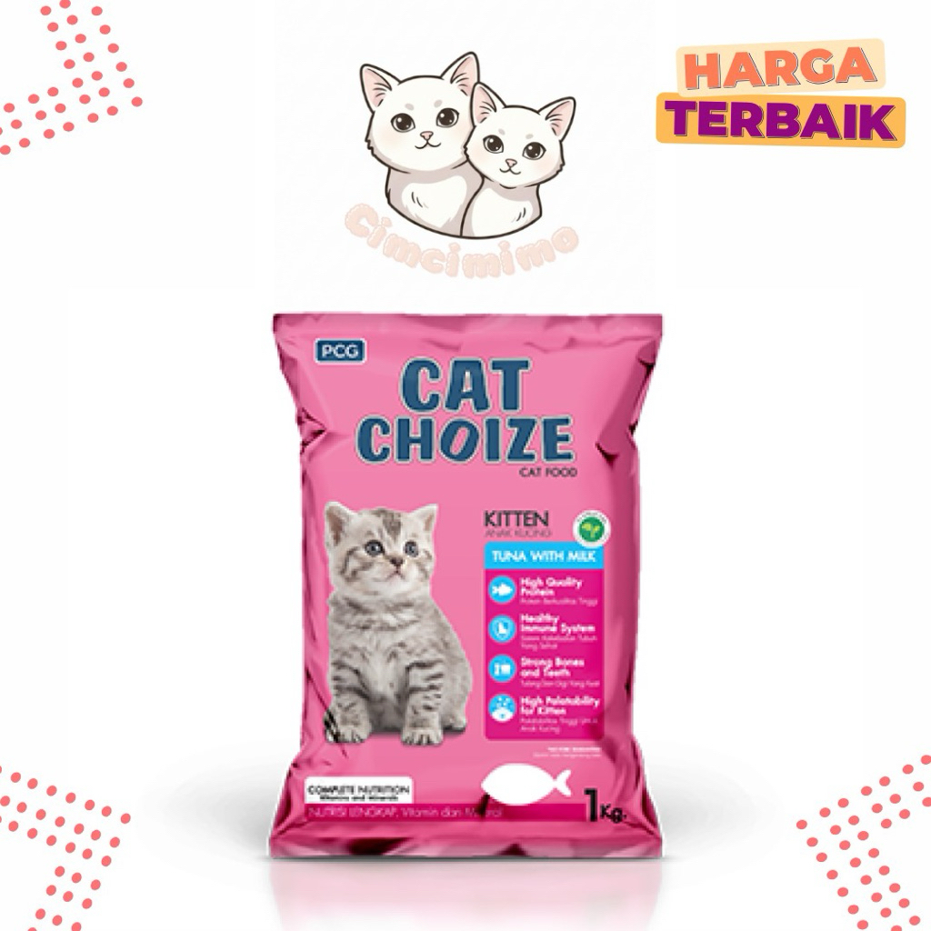 Cat Choize Kitten Tuna/Salmon - Cat Choize Adult Tuna/Salmon - Makanan Kucing Murah Cat Choize - Dry