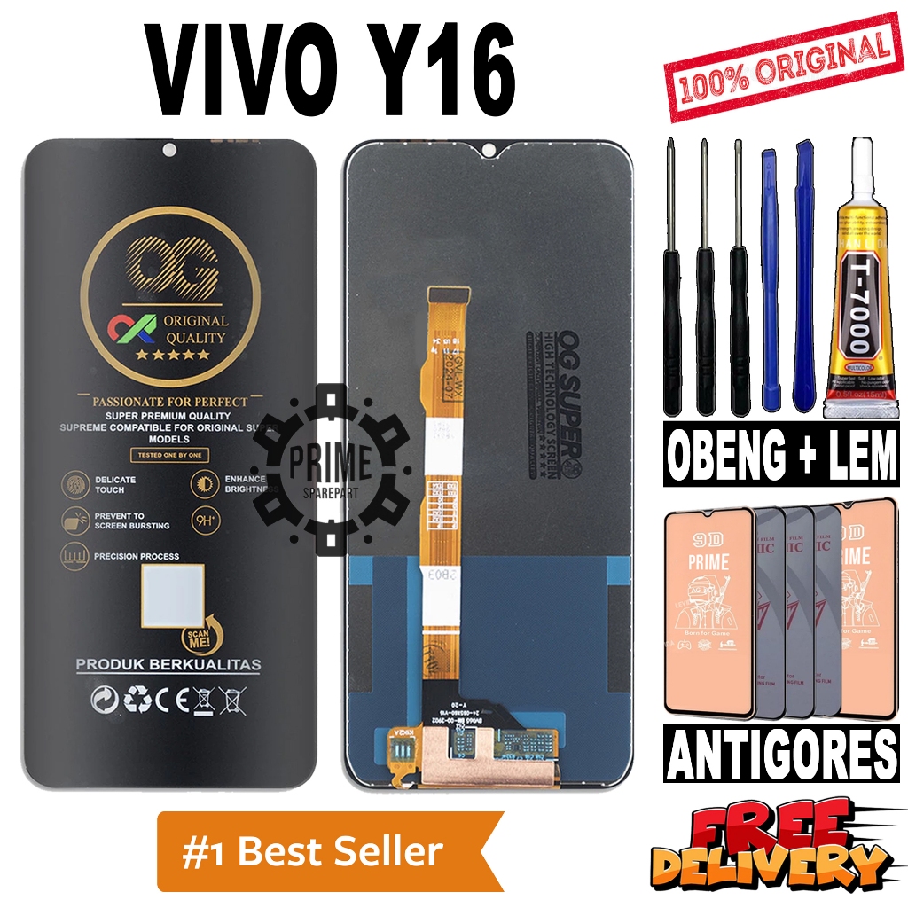 LCD TOUCHSCREEN VIVO Y16 ORIGINAL OEM LCD VIVO Y16 FULLSET