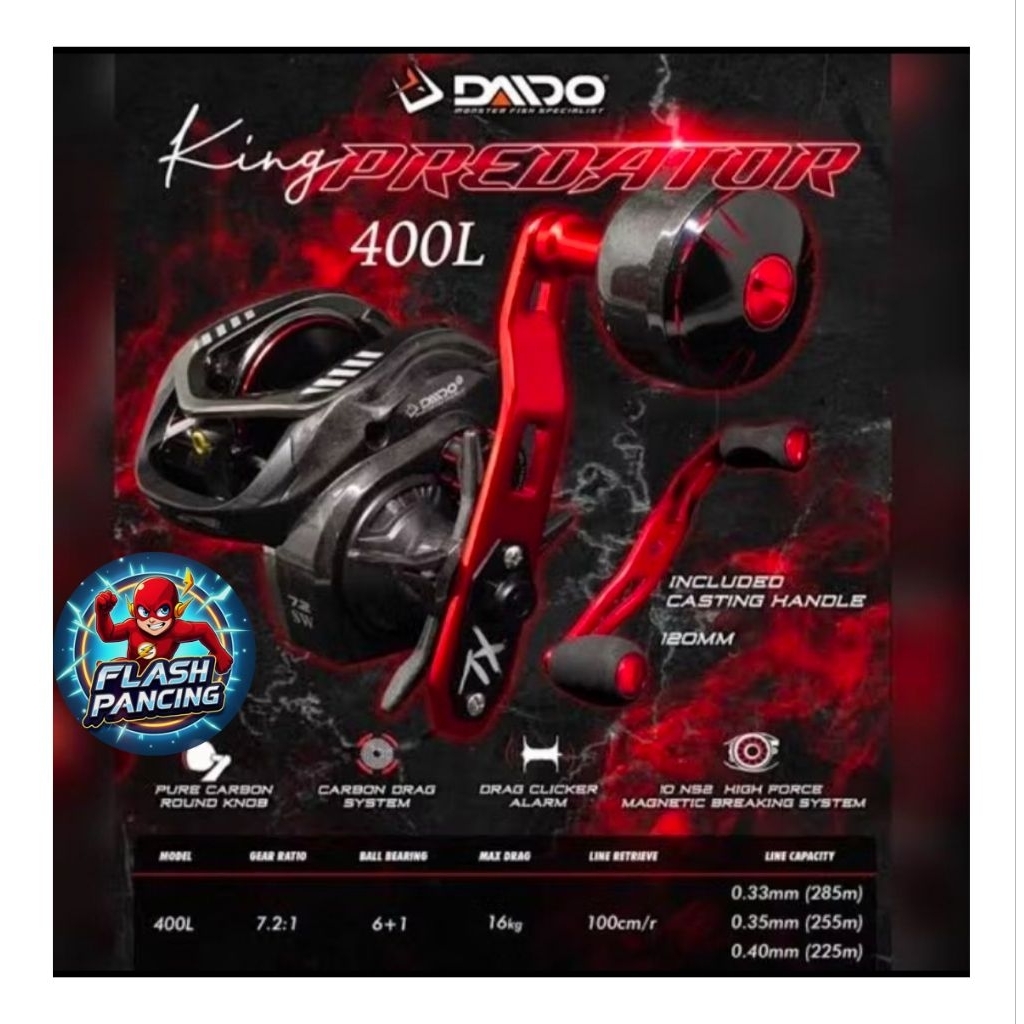 REEL DAIDO KING PREDATOR 300 400L GEN 1 ATAU GHOST SERIES BC OVERHEAD JIGGING