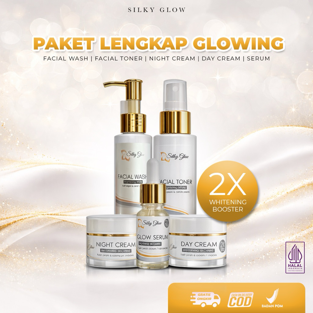 SILKY GLOW PAKET LENGKAP GLOWING 5in1