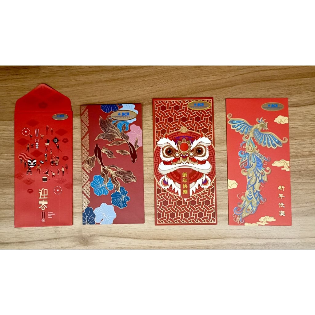 Limited Edition Mix 4 Angpao Imlek Bank BCA Prioritas
