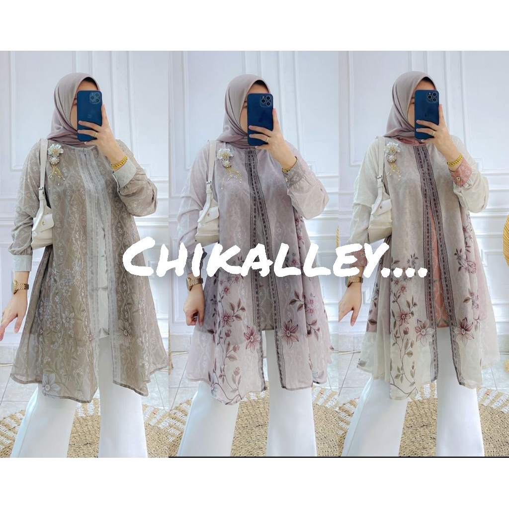 ANGGUN TUNIK HMF LUXURY WANITA MUSLIM