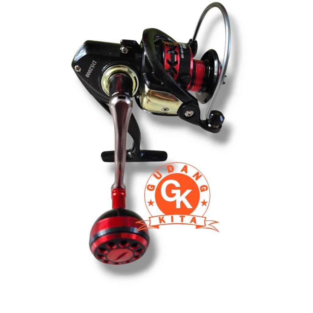 FISHING REEL DEUKIO DS 2000 GEAR RATIO 5.0:1 SPOOL ALUMUNIUM