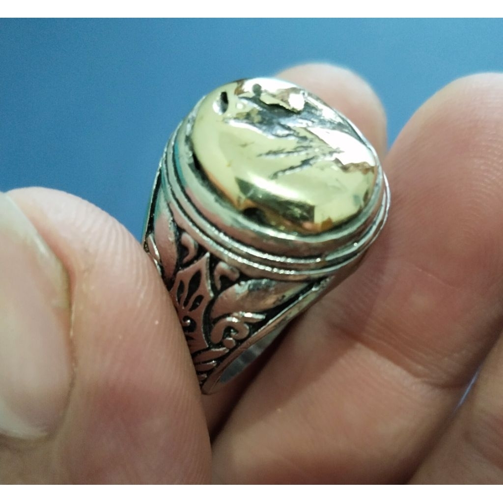 cincin permata wesi kuning ring 9