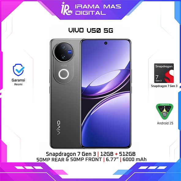 VIVO V50 5G 12GB 512GB - (Black)