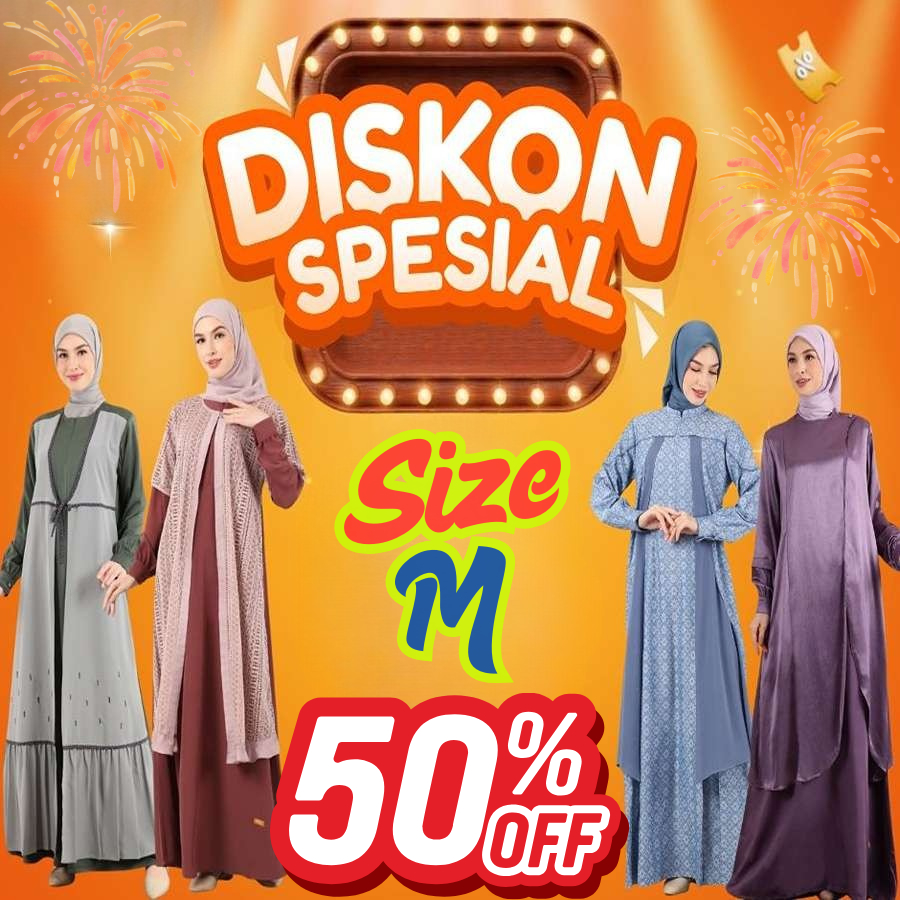 NIBRAS PROMO 50% GAMIS DEWASA SIZE M