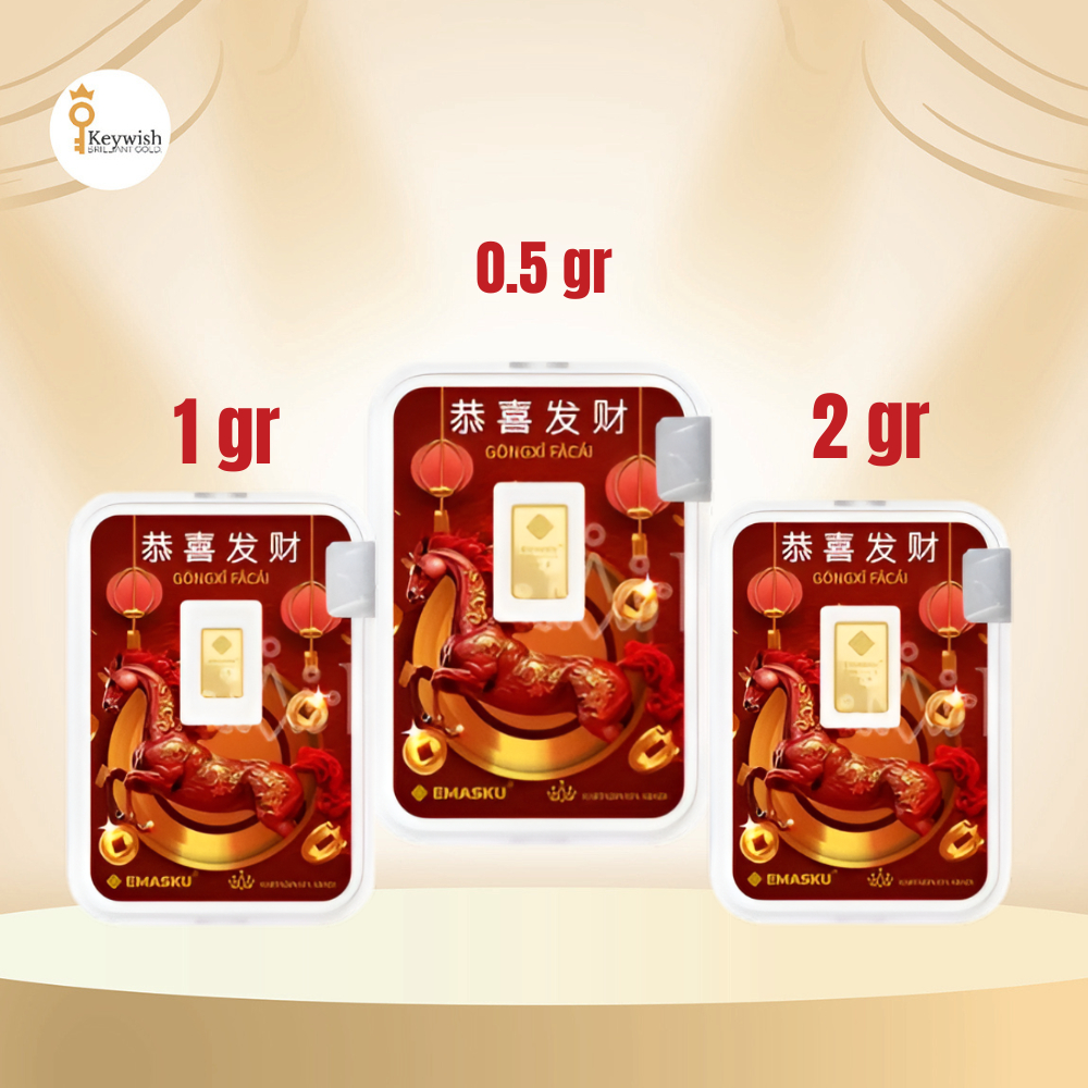 LOGAM MULIA EMASKU imlek kuda 0.5 - 2 GR